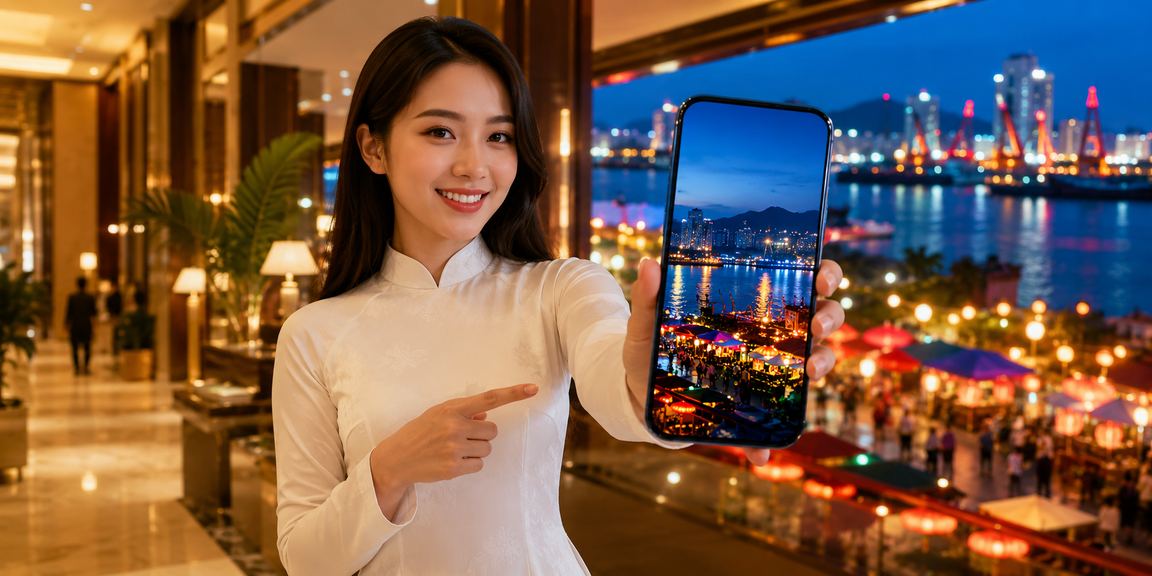 Người dùng Hải Phòng trong trang phục áo dài theo dõi cá cược thể thao trực tuyến