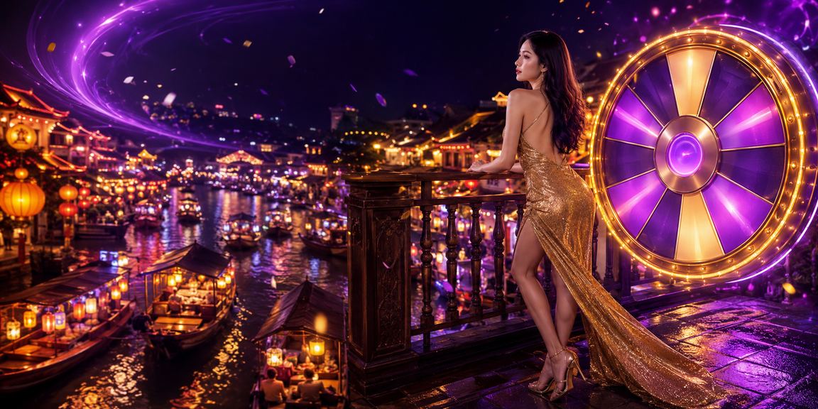 Bàn roulette sôi động tại chợ đêm Huế với không khí lễ hội đặc trưng